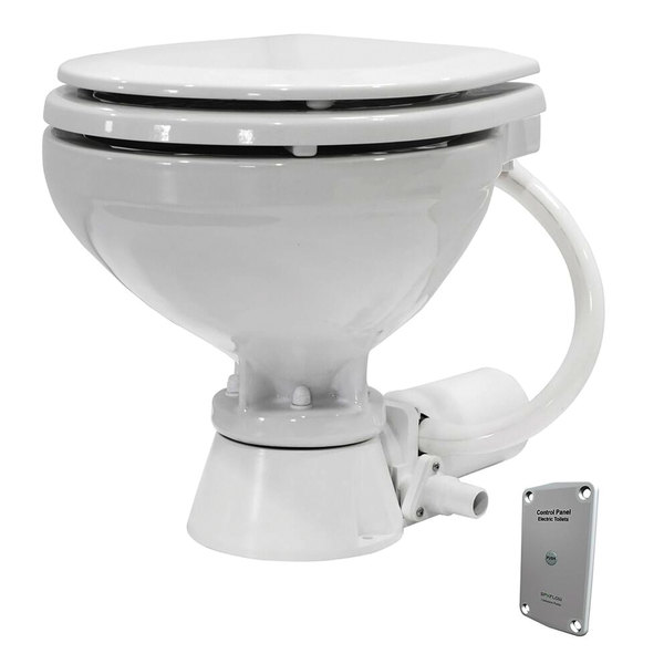 Johnson Pump Johnson Pump Standard Electric Compact Toilet, Macerator Style, 12V 80-47435-01